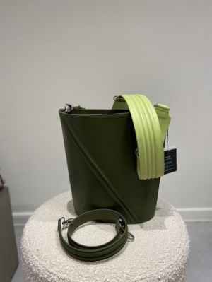 bucket bag army groen
