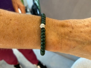 groen zilver armband groen