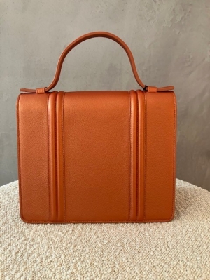 mini briefcase doublè rust glo oranje