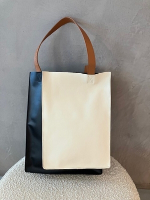 double shopper combi black zwart