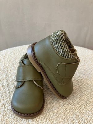 cathay militar crepe natural groen