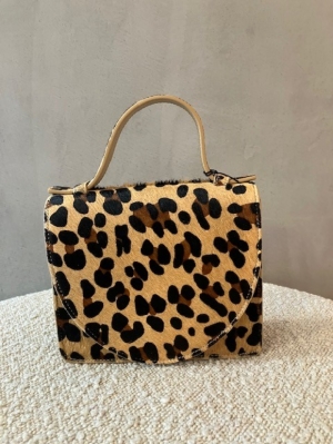 micro briefcase leopard leopard