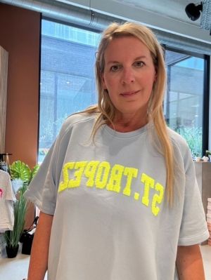 T-shirt sweater roos St-Tropez blauw