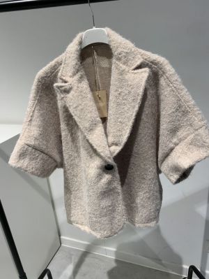 gebreid vestje beige