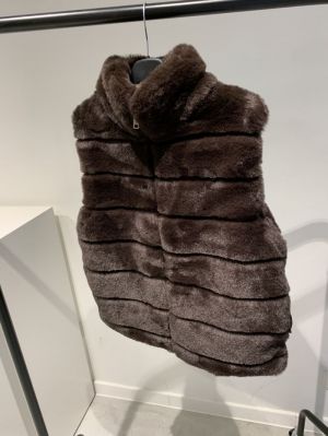 bodywarmer bont bruin