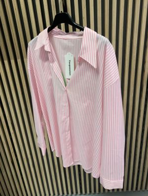 bloes streep opdruk rug roze