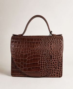 Mini briefcase bruine