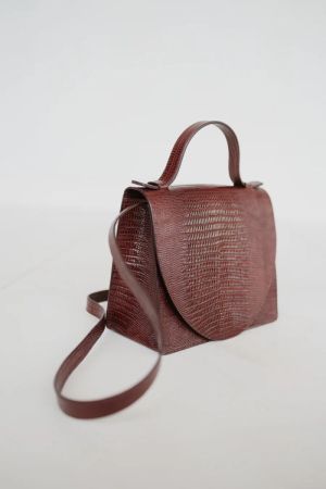mini briefcase amarone bruine