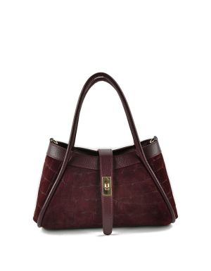 handtas leder bordeaux